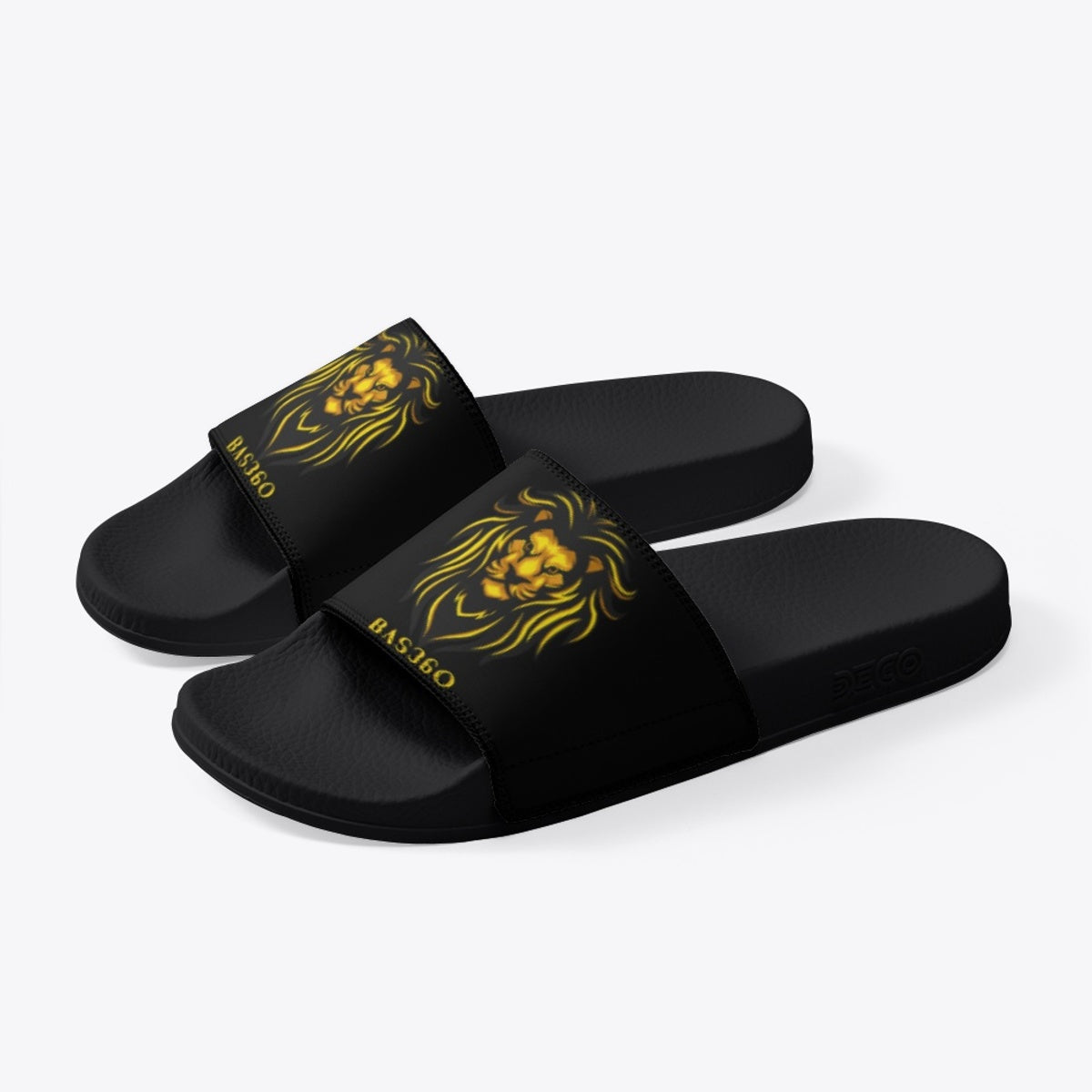Bas360 (Lion Edition) Black Slippers