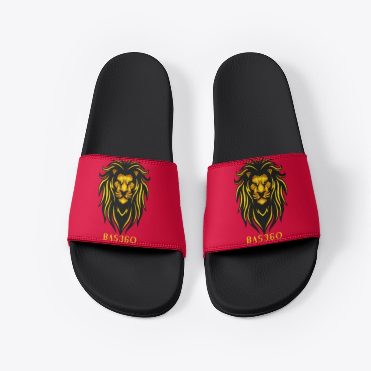 Bas360 (Lion Edition) Black Slippers